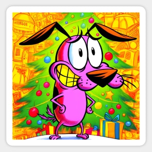 Festive Cartoon Extravaganza: Unique Animated Delights for a Merry Christmas! Magnet